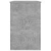 Desk Concrete Grey 100x50x76 cm Wood Based Material