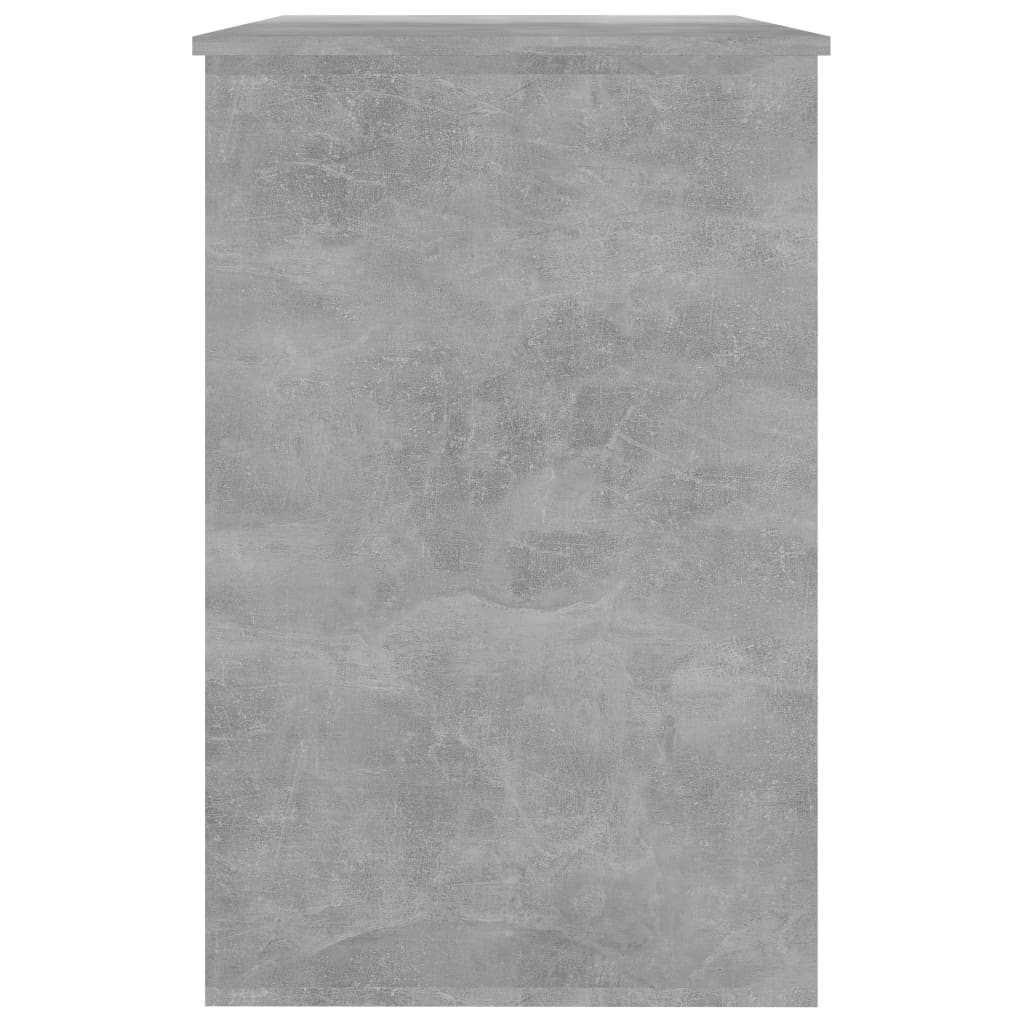 Desk Concrete Grey 100x50x76 cm Wood Based Material