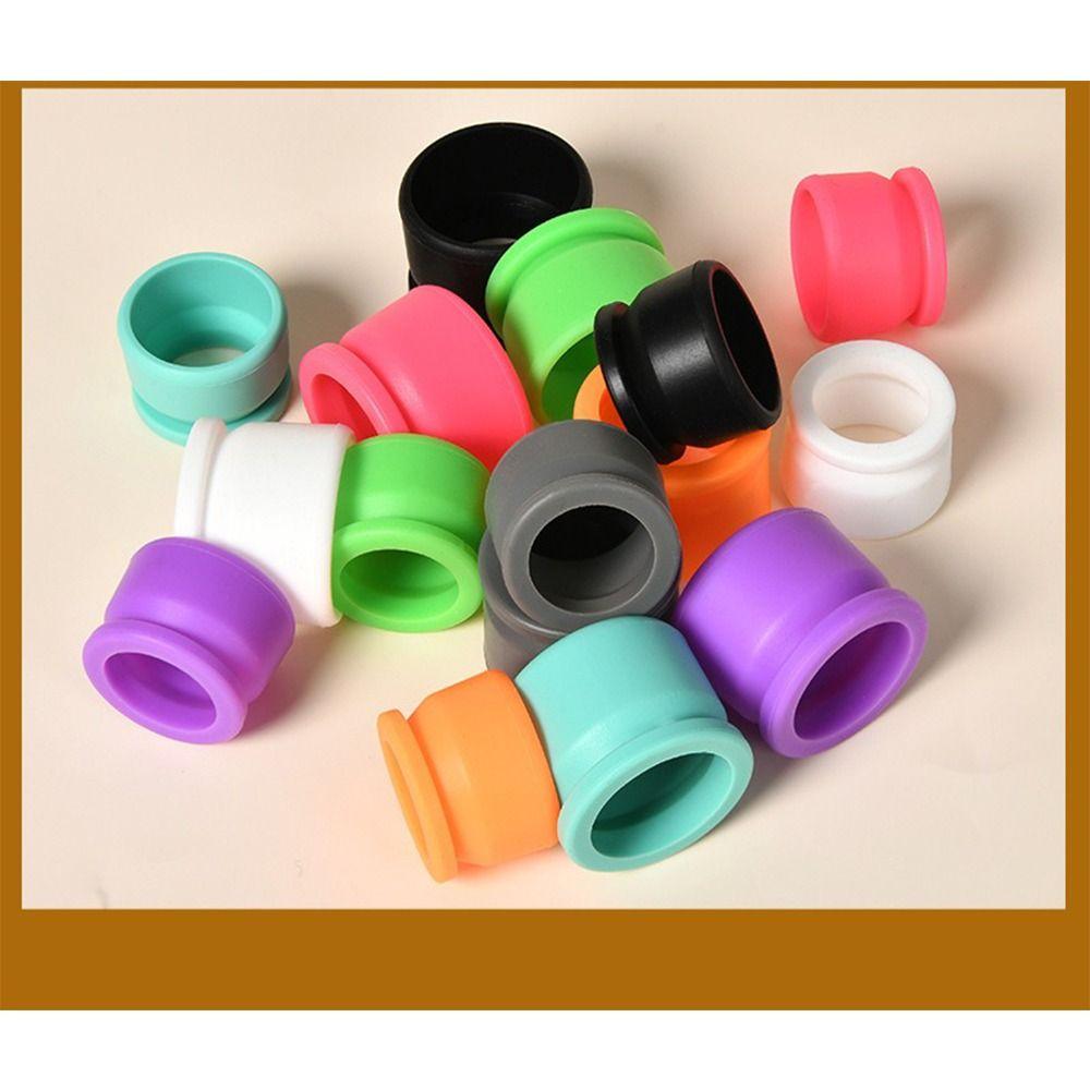 10pcs Anti-Skid Design Fishing Rod Stop Ring O-Ring Type Silicone Rod Ring Fishing Rod Protection