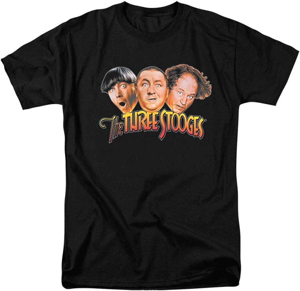 The Three Stooges Heads Unisex T-Shirt Full Size S to 5XL TP426 Unisex T-Shirt