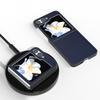 Чехол для Samsung Galaxy Z Flip7 FE 5G/Z Flip6 5G, из твердого ПК с покрытием из ПУ-кожи, складной чехол для телефона