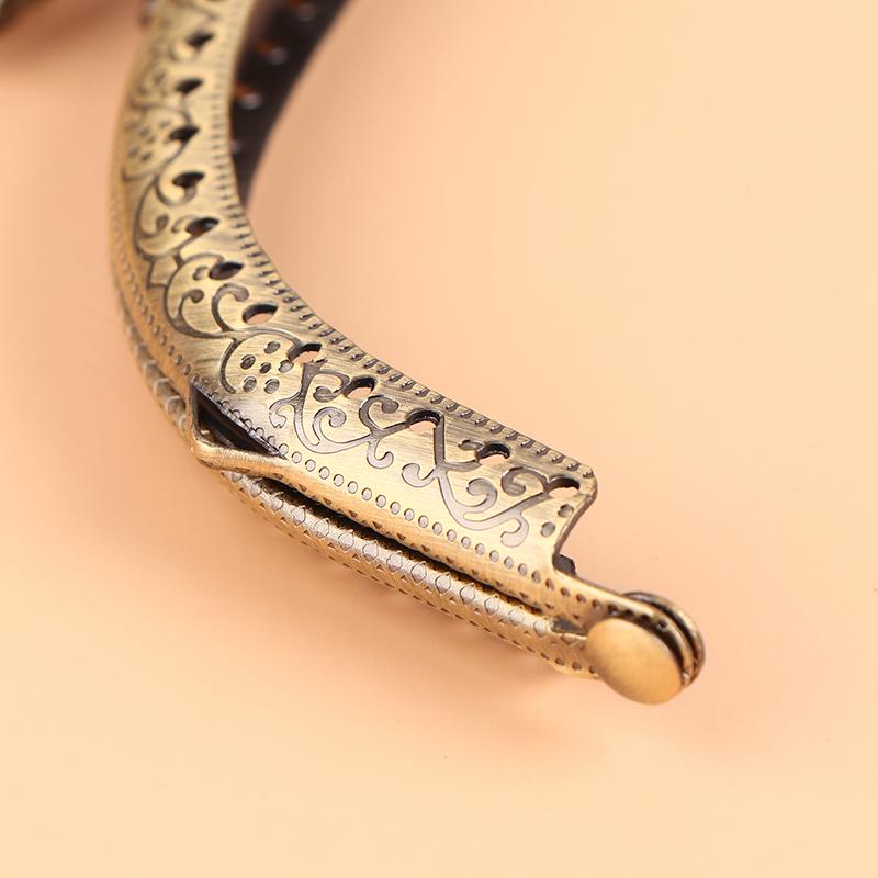 1 шт., 12,5 см, с тиснением в виде головы птицы, античная бронза, металлический кошелек, рамка, сумка с застежкой-поцелуем, ручка, аксессуары для сумки с дуговым замком «сделай сам»