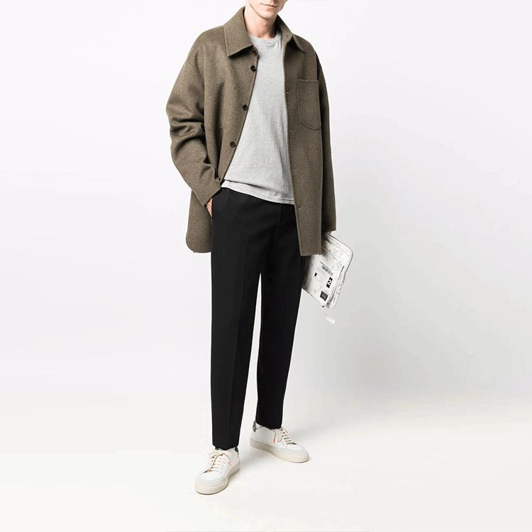 Polo Ralph Lauren Logo Embroidered Crew Neck Long Sleeve T-Shirt Men Tops Gray 714844759-003