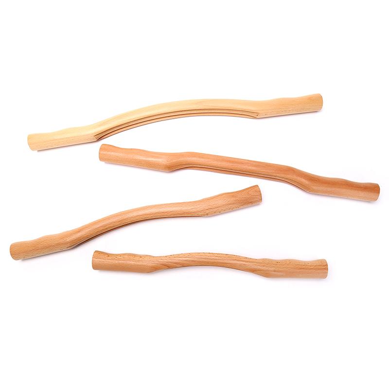 Натуральная деревянная бамбуковая палочка для массажа гуашью, деревянный массажер для шеи, плеч, спины