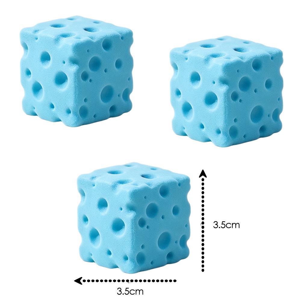 3Pcs Realistic Cheese Squishy Toy 3.5Cm Slow Rebound Shapeable Squishy Fidget Toy Portable Sensory Anti Stress Gift Adult