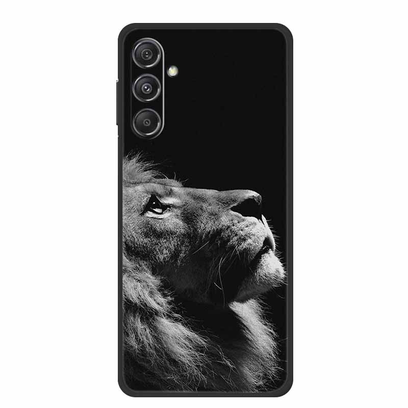 For Samsung A16 5G Phone Case Cover Lion Wolf Tiger Black Silicone Soft Back Cover Cases For Samsung Galaxy A16 Case A 16 Coque