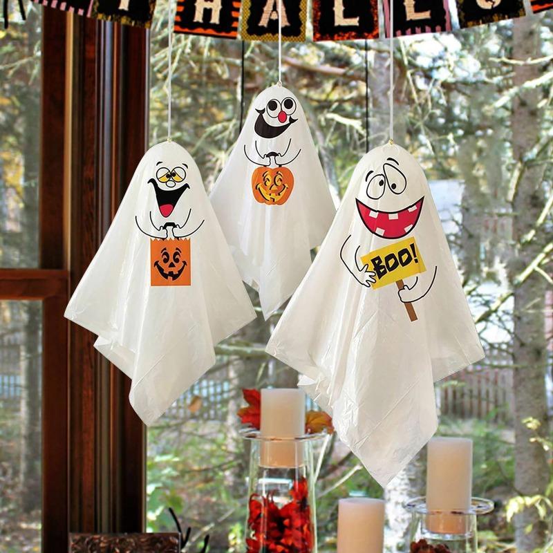 3 шт. Хэллоуин Открытый Висячий Призрак Хэллоуин Вечеринка Платье Жуткий Реквизит Ужаса Домашнее Украшение Хэллоуина