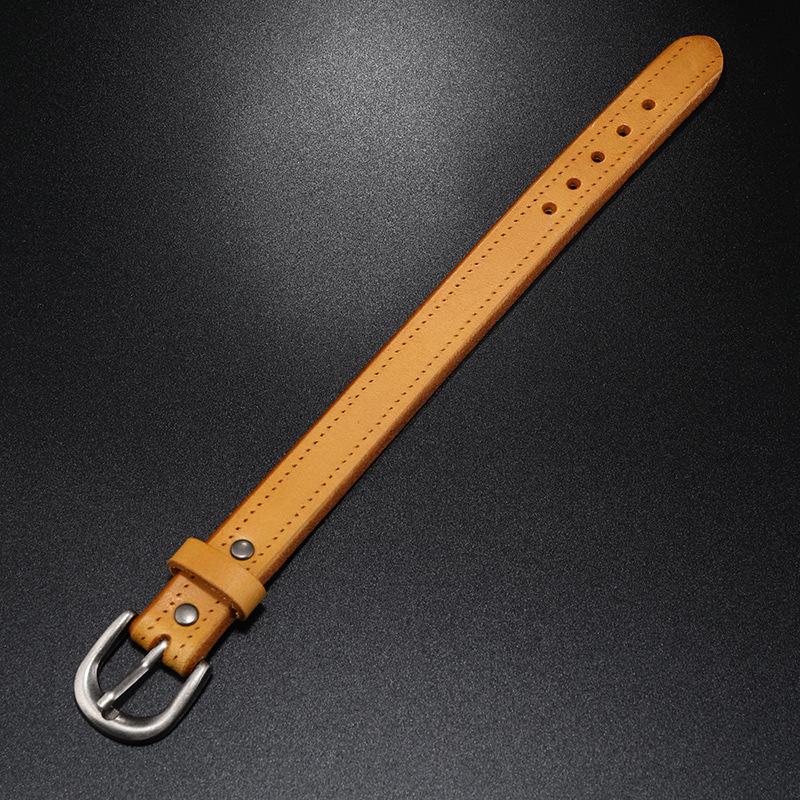 Винтажный браслет из искусственной кожи для мужчин с пряжкой из коровьей кожи