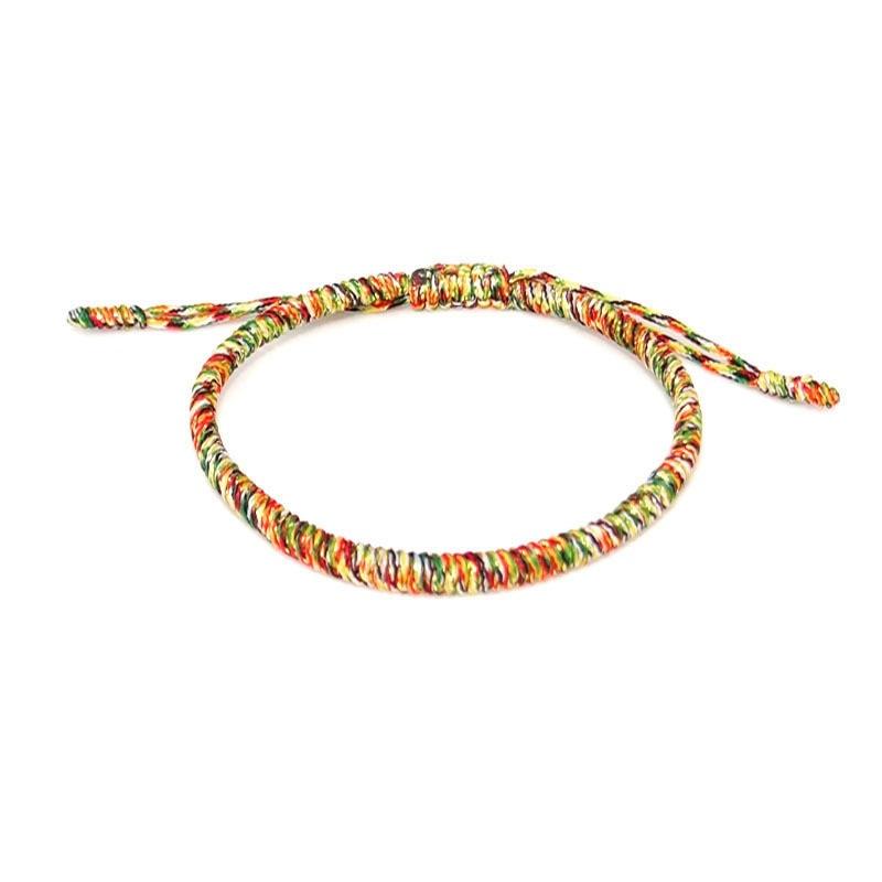 Шарм 6 цветов веревочный браслет женский ручной работы узлы плетеные браслеты и браслеты дружба модные аксессуары ювелирные изделия для девушек