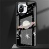 Стеклянный чехол для Xiaomi Poco X3 NFC 11 Lite 11T F3 M3 для Redmi Note 11 10 9 8 Pro 10S 9S 9S 9A 9C, чехол для телефона космонавт, космический корабль