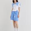 LE YIEL Ribbon Cape Collar_Light Blue