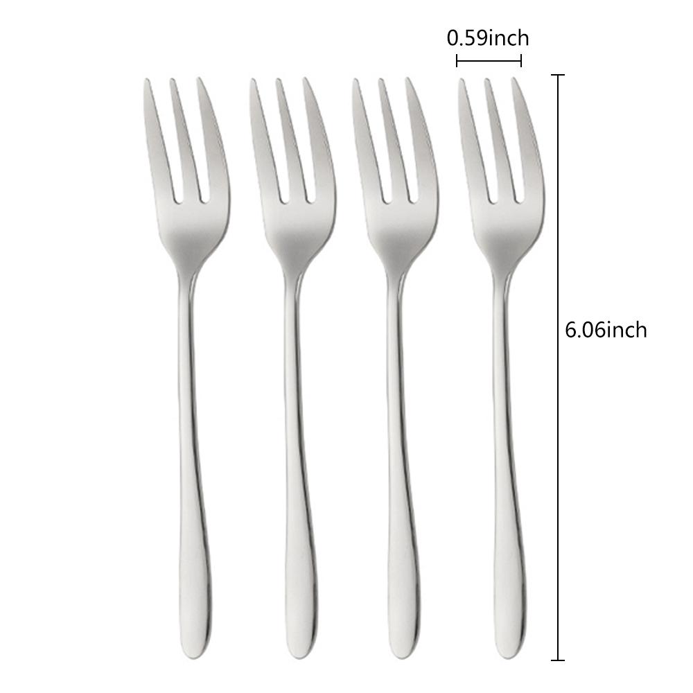 1/4/5/6 шт. Чайные вилки Вилка для фруктов Набор столовых приборов из нержавеющей стали Золотая вилка для торта Закуска Салат Столовые приборы Кухонная утварь