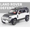 1/24 Rover Defender SUV Alloy Car Model Diecast & Toy Vehicles Metal Car Model Simulation Sound and Light Kids Gift