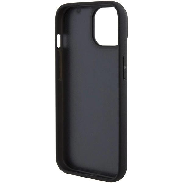 Bmw Leather Hot Stamp Case For Iphone 15 - Black