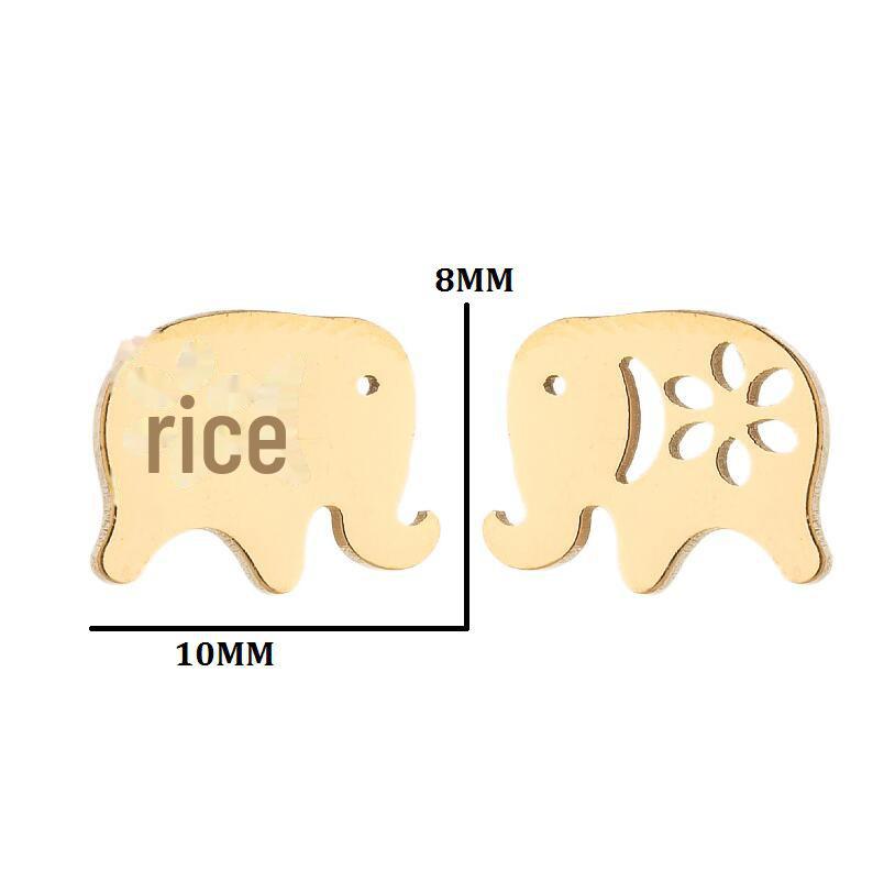 Милые серьги-гвоздики из нержавеющей стали в виде совы, пчелы, змеи и кита — вдохновлены корейским французским стилем