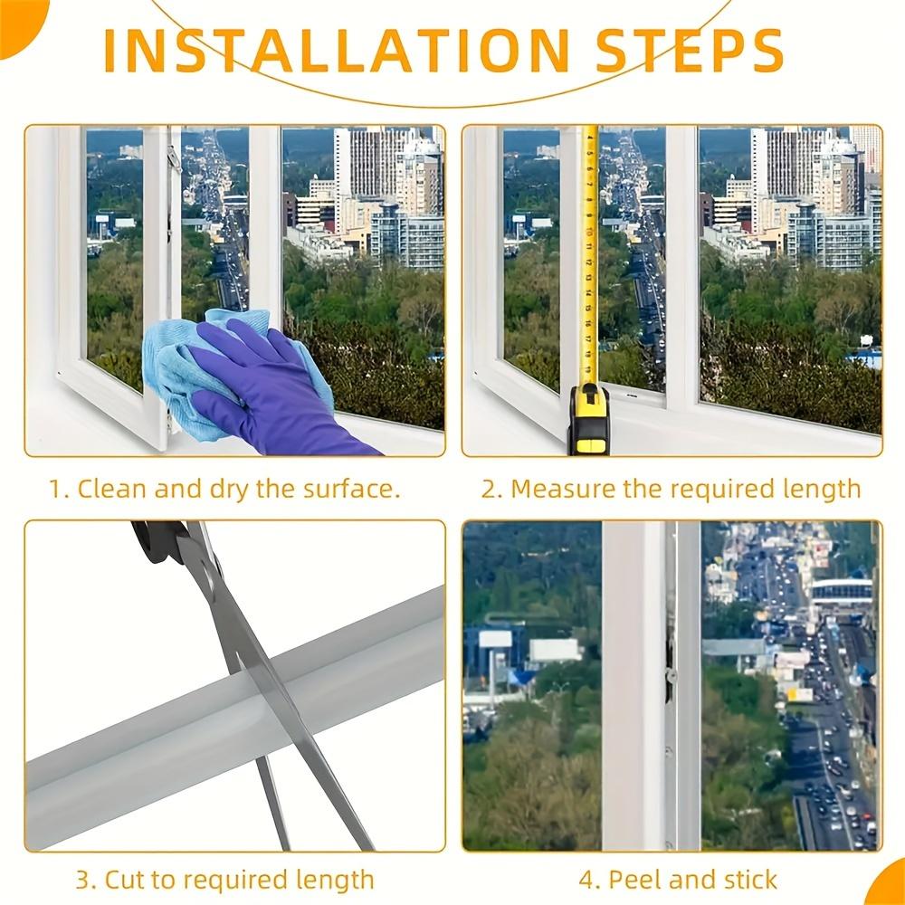 Самоклеящийся уплотнитель для окон и дверей - Ветрозащитный, Пылезащитный, Дождезащитный и Звукоизоляционный уплотнитель