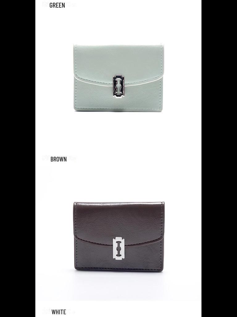Женский кошелек для монет от корейского дизайнерского бренда 2025 года: Классический, простой, практичный, многоцветный дизайн замка