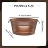 Ice Bucket Oval Tub for Champagne Cocktails Storage Container Beverage Wine