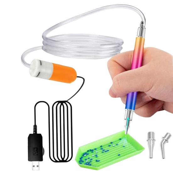 Алмазная художественная ручка без воска, электрическая алмазная художественная ручка, вакуумная алмазная ручка с питанием от USB