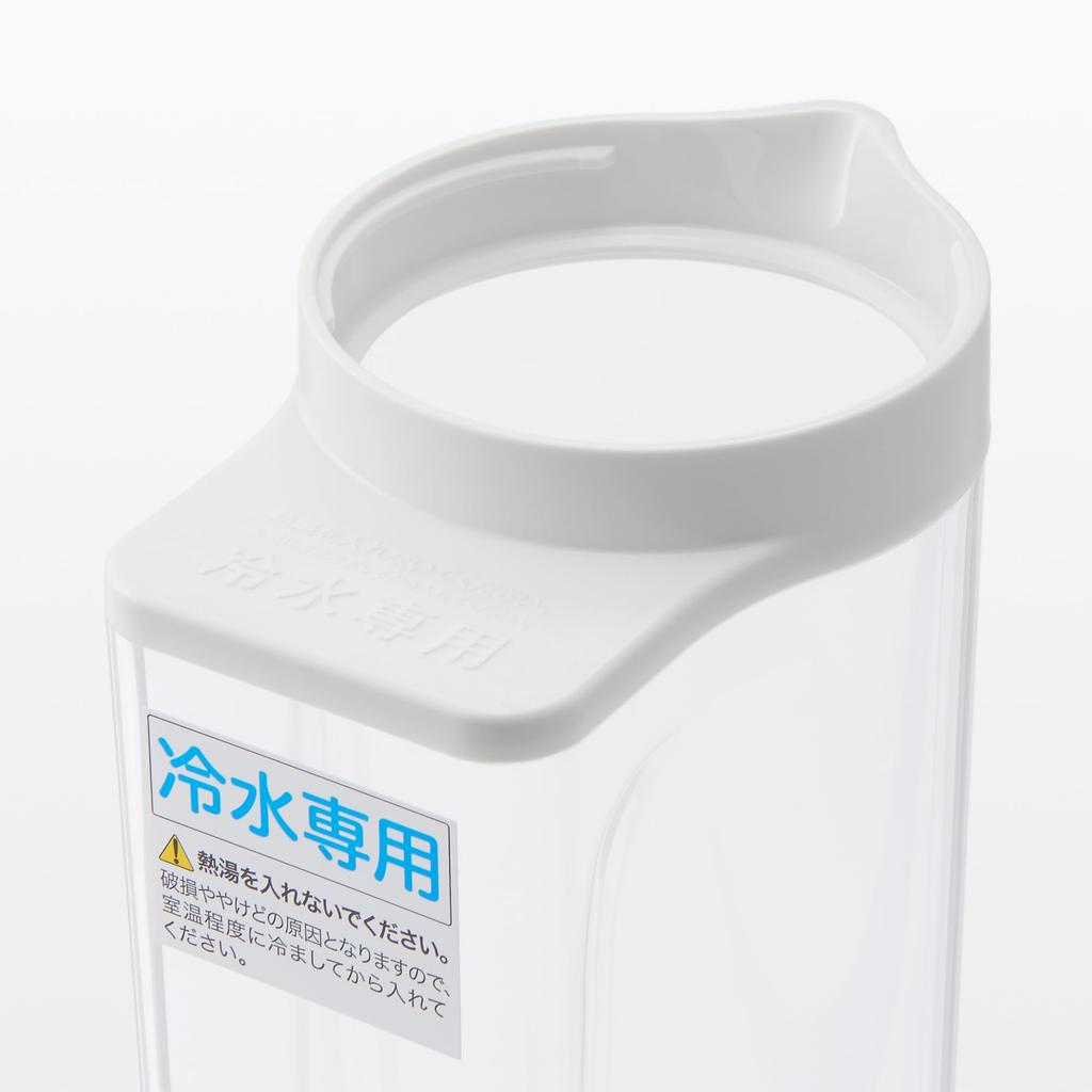 MUJI Кувшин для воды с возможностью хранения MDC47A2A Ситечко, Белый, Прибл.. 2 л, Горизонтально,