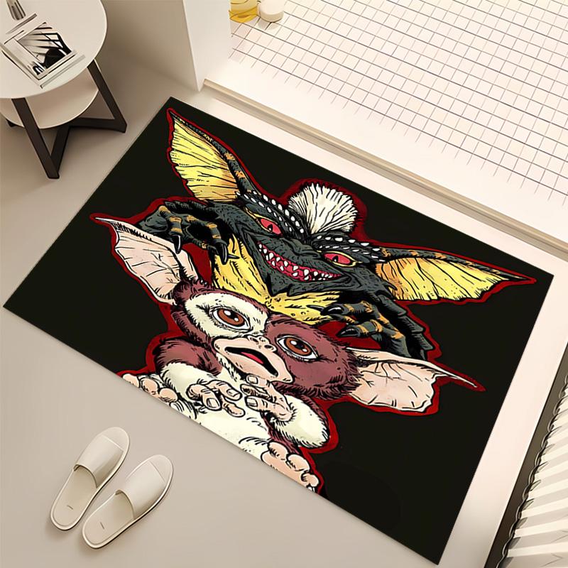 1pc Gremlins Print Area Rug - Soft, Washable Non-Slip Indoor Mat, Living Room, Home Office Decorative Rug,Office Decorative