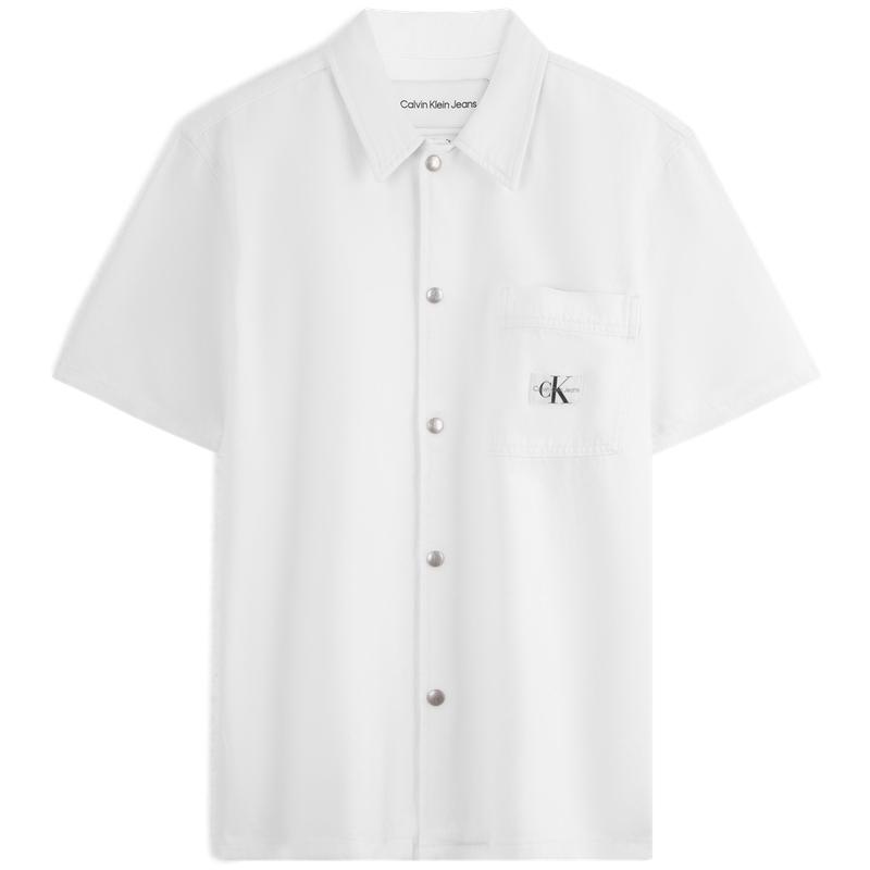 CALVIN KLEIN Shirt Men's White Denim J325774