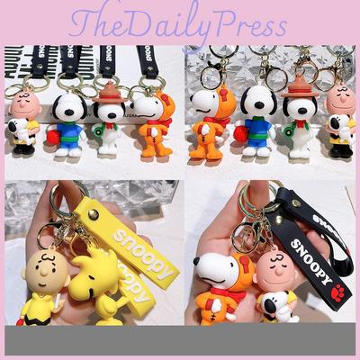 Очаровательный брелок Снупи, милый силиконовый мультяшный брелок для сумки Чарли, подарок