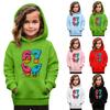 Kids' Fashion Printed Pullover Casual Long-Sleeve Crewneck Hoodie Top