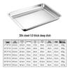 Ruhan 304 Stainless Steel Deep Rectangular Tray