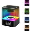 Wireless Bluetooth Speaker Light with Time Alarm Clock Seven-color Fantasy Sound Night Light