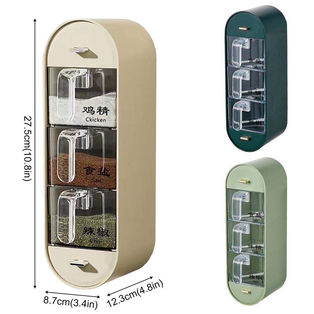 Настенный ящик для приправ, соль, перец, специи, банка, сахарница, коробка для специй, органайзер для кухонных специй, полка для хранения