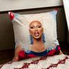 Singer RRuPaul Cushion Cover Reversible Soft Durable Pillow Cover Home  Car MultiScene Use for Daily Comfort