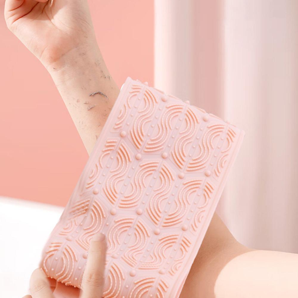 Long Strip Silicone Back Scrubber Towel Extended Back Exfoliator Bath Scrubber Belt Dead Skin