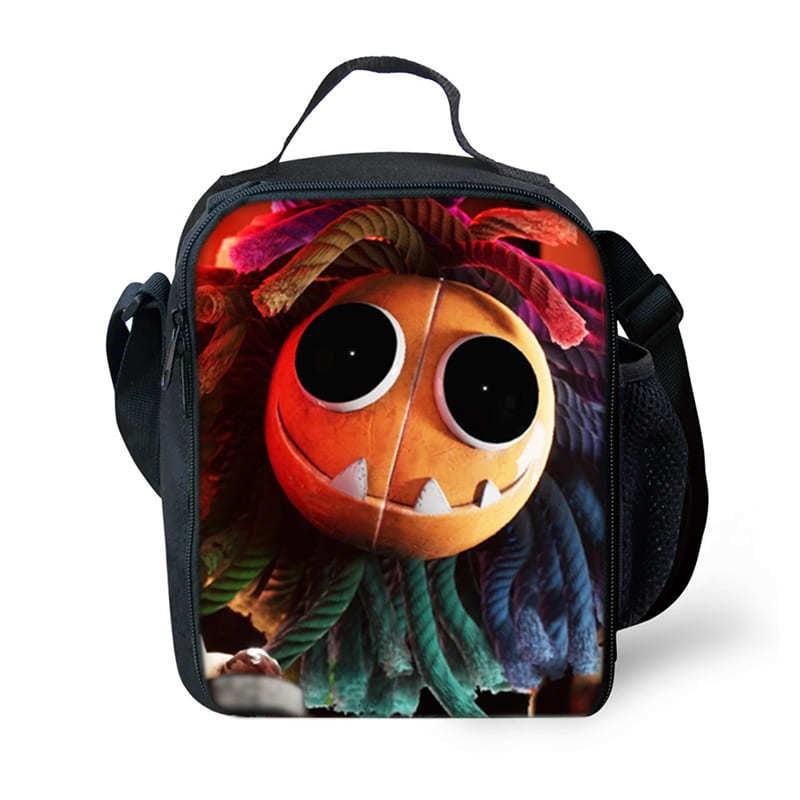 Nightmare Critter Print DIY Lunch Bag Students PVC Insulated Shoulder Street Style