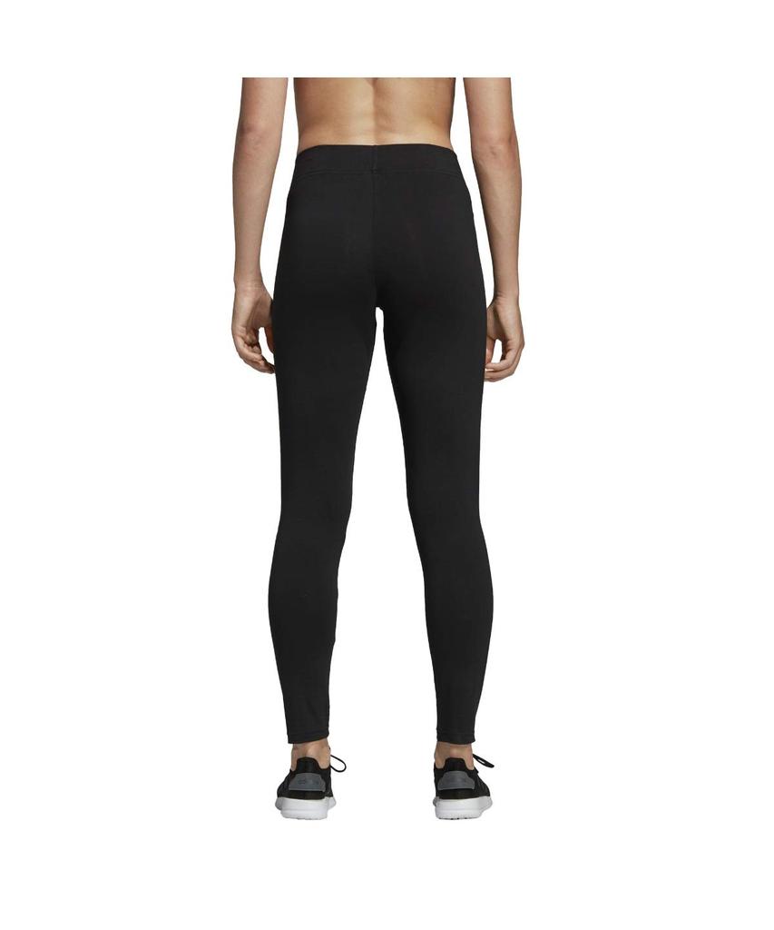 adidas Women's Double Linear Logo Tights (FRU81), Black/White (DP2386), Size J/M (Japan Size M)