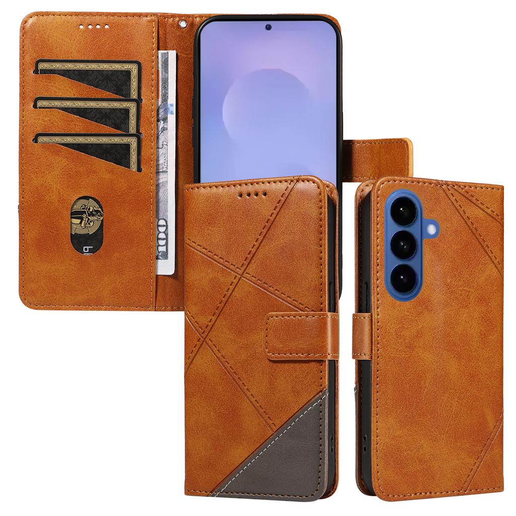 Магнитный слот для карт Кошелек Флип Кожаный чехол для телефона Для Samsung S26 Ultra S25 Plus A16 A57 A17 A07 Книжка Ремешок Держатель карт Обложка