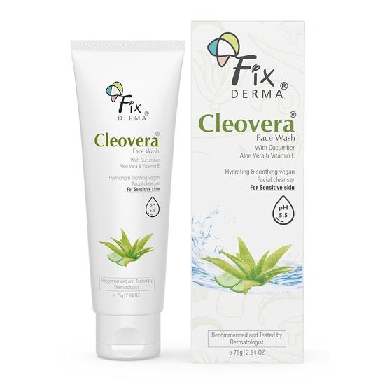 Fixderma Cleovera, гель для умывания с алоэ вера и витамином E | Гель для умывания с алоэ вера для лица | Средство для умывания и очищения лица | Средство для умывания для сухой кожи (Для всех типов кожи)