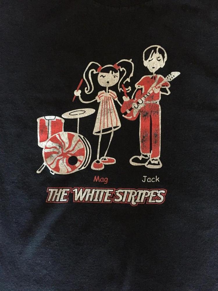РЕДКАЯ винтажная футболка THE WHITE STRIPES Jack White 2005 TOUR BL563 Унисекс