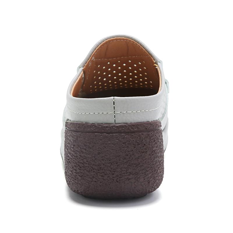 Кроссовки Женская обувь Лоферы на платформе Кожаные слипоны на плоской подошве Новая весенняя повседневная обувь 35-41