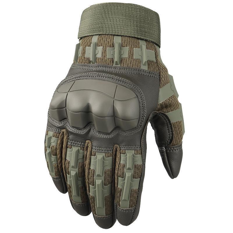 Men's Camouflage Touchscreen Tactical Gloves - Anti-cut, Non-slip, Full Finger for Cycling, Motorcycling, and Outdoor Sports.