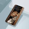 Забавный Милый Чехол для Телефона с Кошкой для iPhone11,12,13,14,15,16,17,Plus,Pro,Max,Plus,Прозрачный Чехол