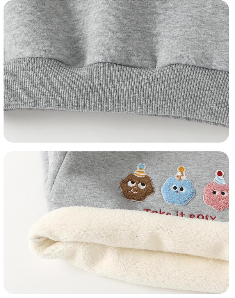 Детский флисовый комплект с капюшоном и штанами Kaka Panda - Зимнее тепло для мальчиков и девочек