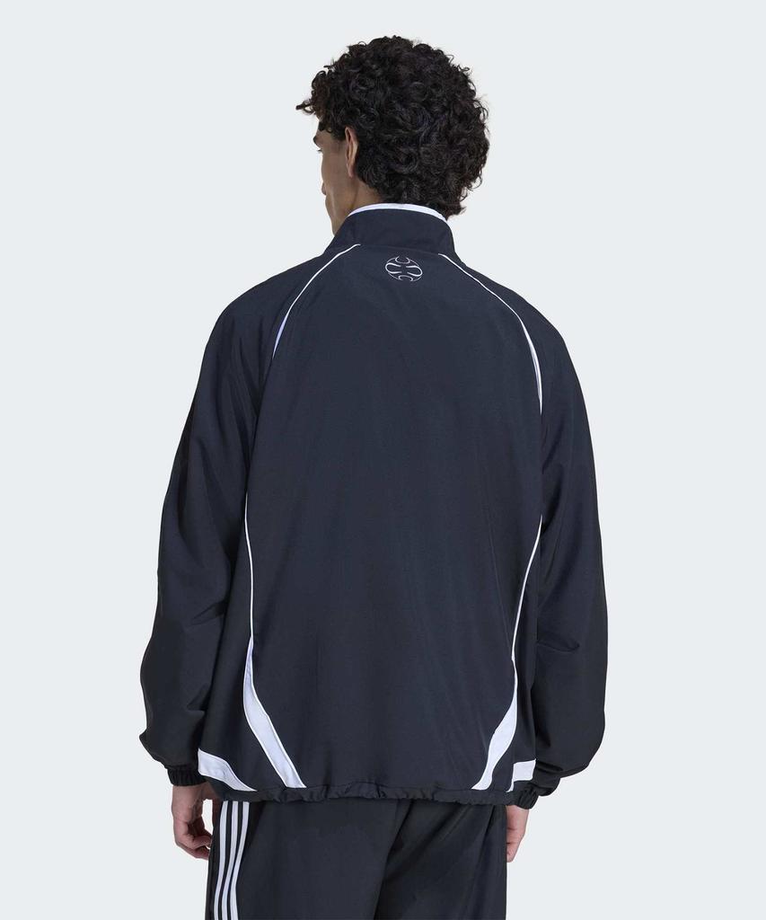 adidas Толстовка Teamgeist с молнией до середины - Черная:Белый / Ke2762