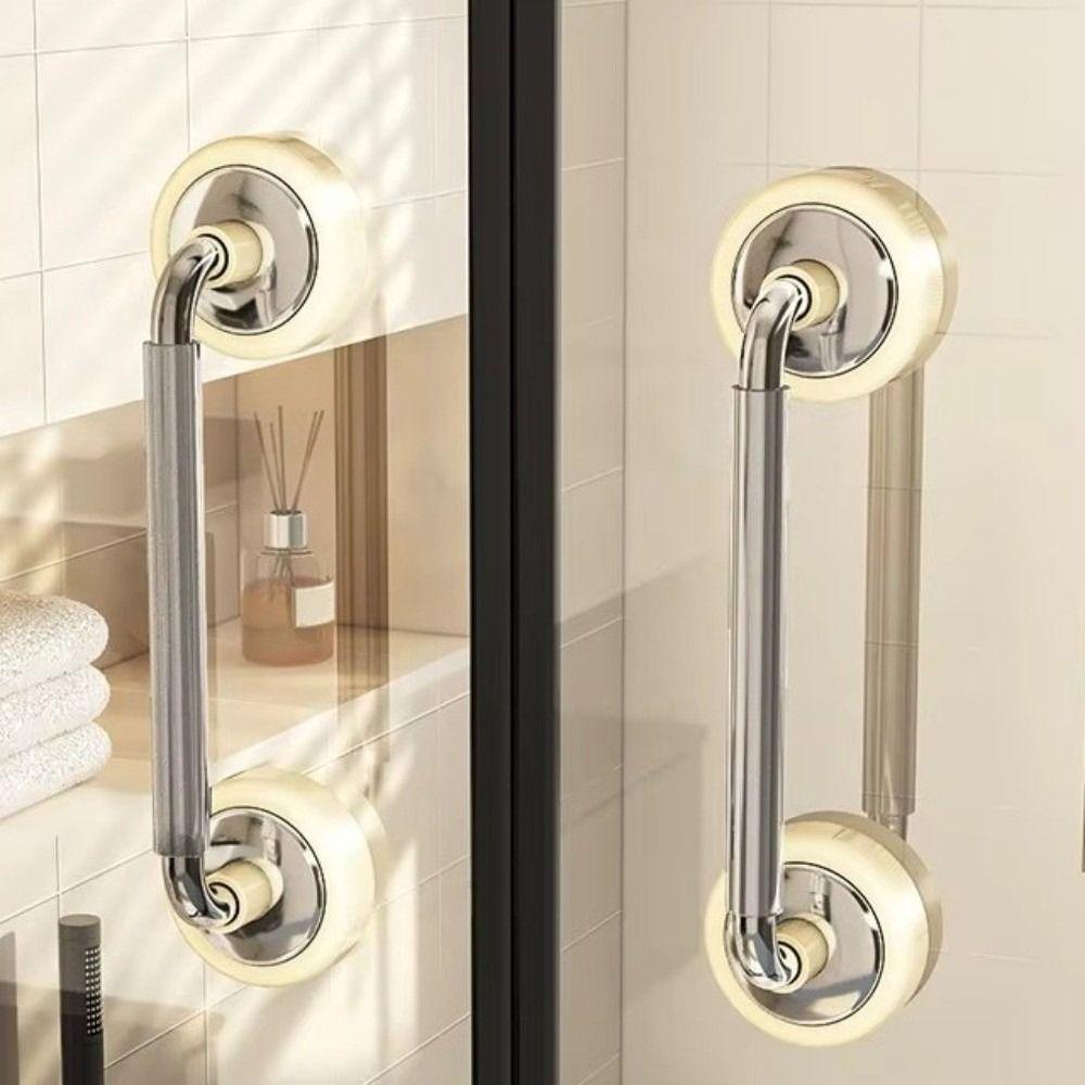 Anti-slip Suction Cup Door Handle Removable Bathroom Shower Auxiliary Handle Glass Door Window