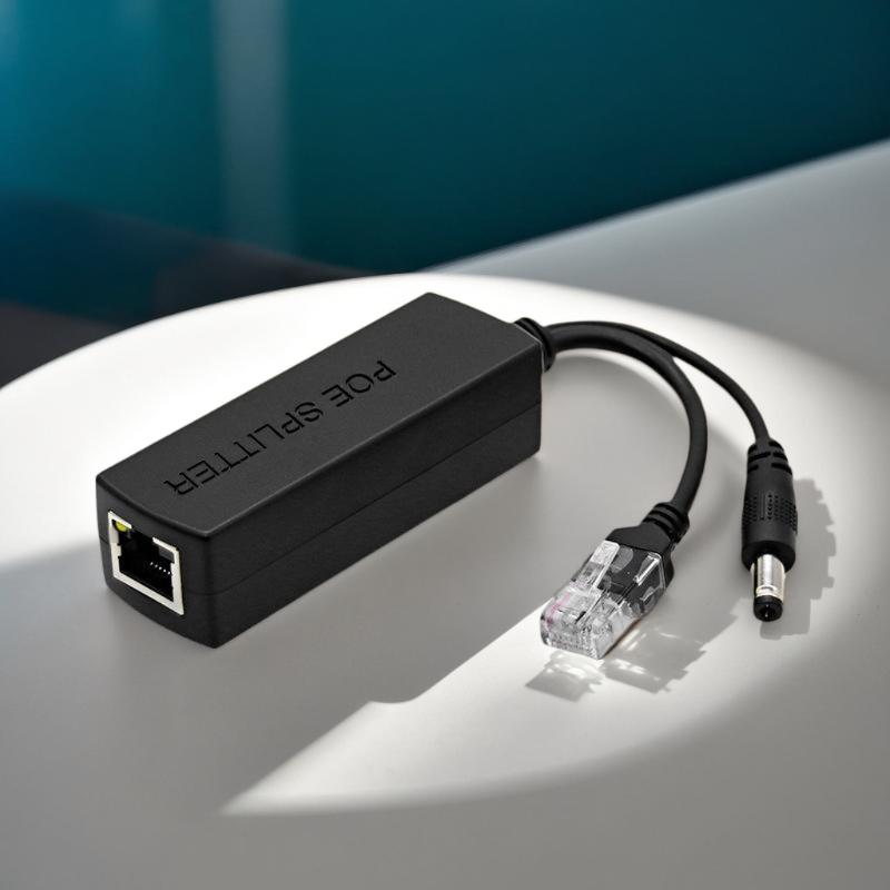 Новый 1 шт. 48 В в 12 В IEEE 802.3af Выходная мощность Power Over Ethernet Разветвитель Адаптер Система Безопасности POE Разветвитель DIY Аксессуары
