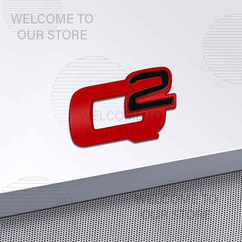 Car Decor Metal Q2 Q4 Letter Emblem 3D Sticker Accessories For Alfa Romeo U Brera Giulietta Giulia 147 156 Tail Rear Trunk Decals