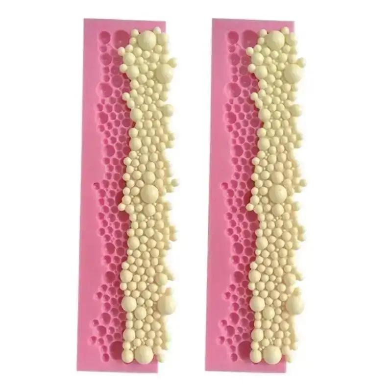 Новые формы для выпечки ручной работы, креативные инструменты, жемчуг, форма для торта из мастики, новый дизайн, круглые силиконовые формы для выпечки с пузырьками, декор для торта