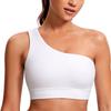 CRZ YOGA Sports Yoga Bra Cupped Tank Yoga Pilates Size 1 M Bra, Top, One-Shoulder, Top, Wear, Wear, Butterluxe, White,