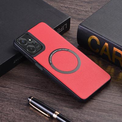 Для Motorola Мото G 5G (2024) Противоударный чехол из ПУ кожи+ТПУ, совместимый с MagSafe