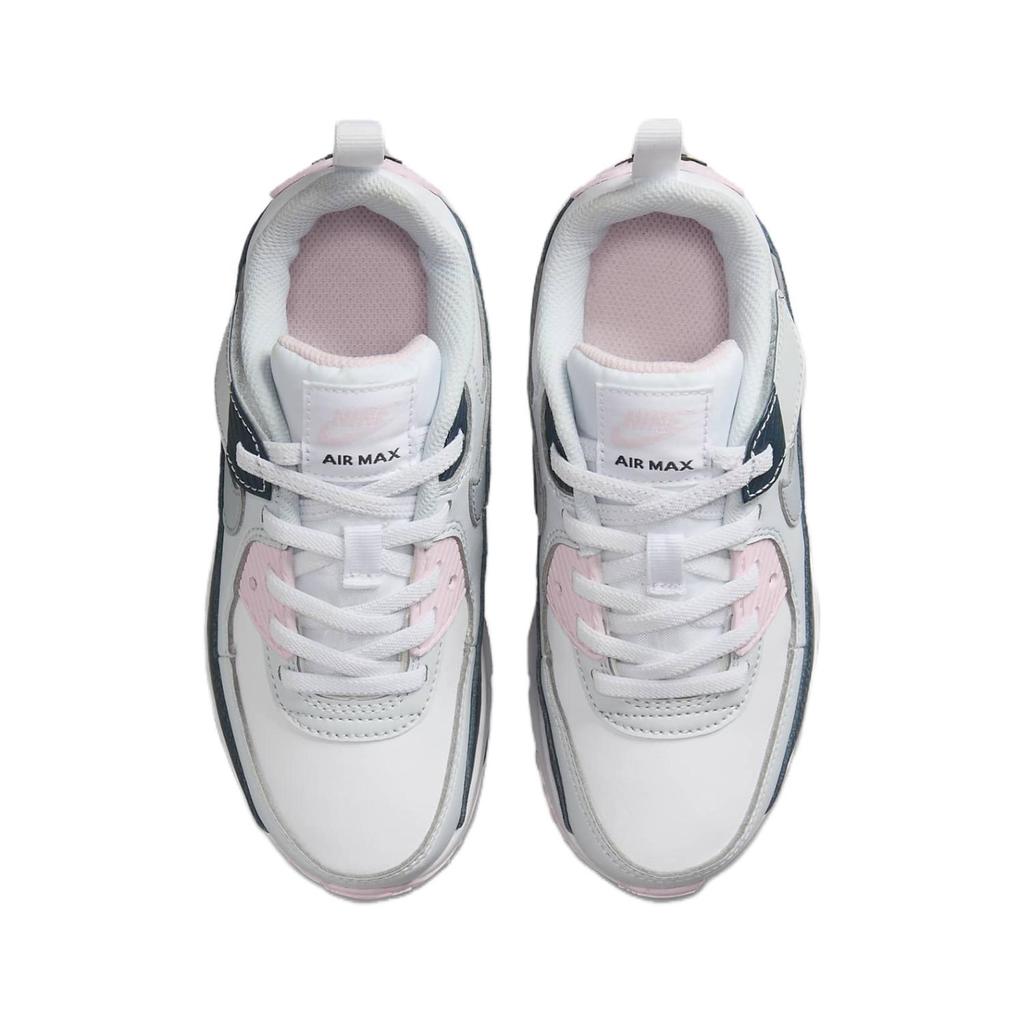 Nike Air Max 90 EasyOn PS Pink Foam Armory Navy Kids Sneakers White Wolf-Grey HF6357-104